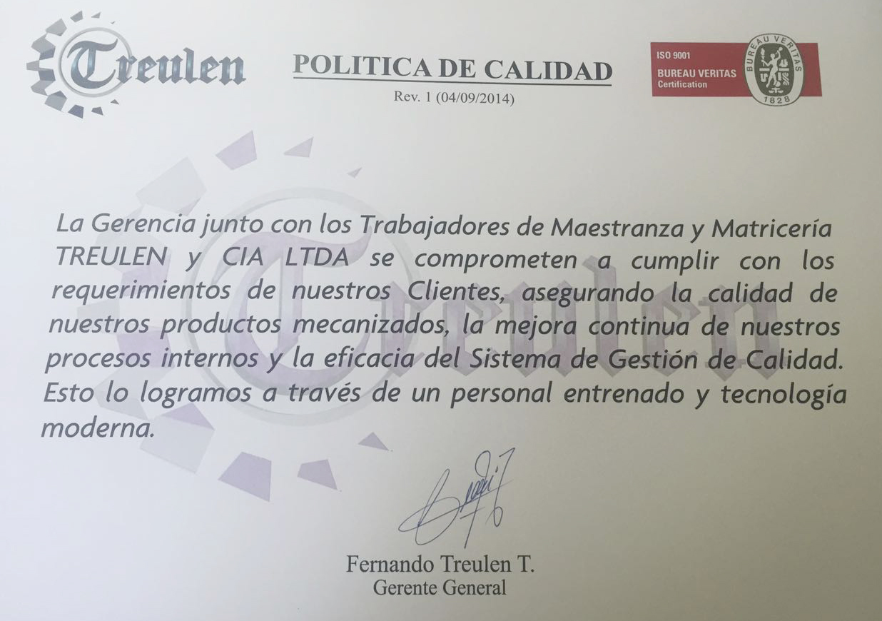 Política de calidad